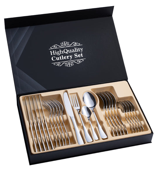 Stainless Steel Cutlery Set 24-Piece Gift Cutlery Steak Cutlery Gift Box